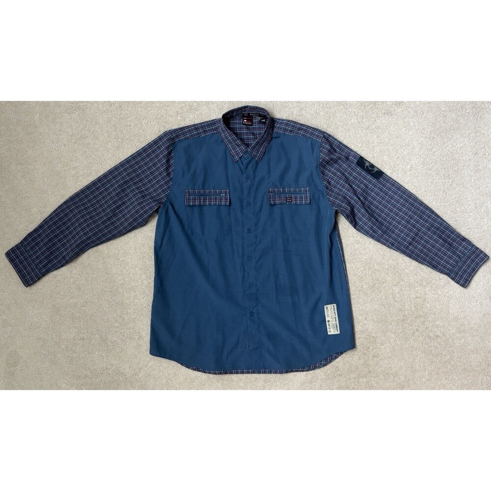 Vintage Bugle Boy Jean Company Colorblock Plaid Button Down (Style BB-77-01)